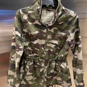 Ladies designer inspired hand crafted camp jacket.